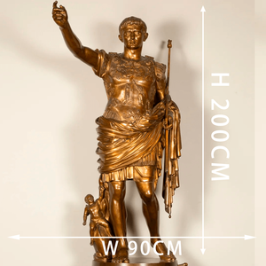 Grandes figurines en bronze coulé Gaius <span class=keywords><strong>Julius</strong></span> Caesar Statue en bronze Décoration de jardin extérieur - Product Image 3