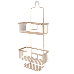 Modern Chromed Metal Bathroom Wire <strong>Hanging</strong> Rack <strong>Shower</strong> <strong>Caddy</strong> - Product Image 4