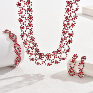 Set di Gioielli da Sposa Elegante e Alla Moda <span class=keywords><strong>XOXO</strong></span> in 4 Pezzi con Cristalli e Strass per Donne - Product Image 2