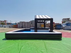 Thương mại cấp lớn nền tảng cao cấp bên Hồ bơi bơm hơi thanh lâu đài nước nổi cao cấp cho người lớn 1 mảnh moq - Product Image 3