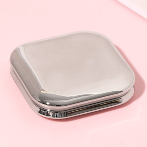 Tròn vuông nổi bật bao bì Bạc Electroplated Blush Palette Eyeshadow Palette rỗng khay từ bột nhỏ gọn - Product Image 5