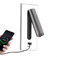 Applique murale de chevet encastrée à LED réglable Lampe murale de lecture pour chambre d'hôtel avec chargeur USB de type C 5V