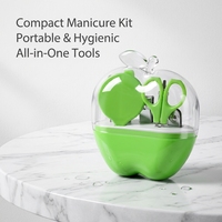 Kit de manucure professionnel en acier inoxydable, ensemble de soins des ongles, coupe-ongles, limes, repousse-cuticules, pinces pour la maison, le salon et les voyages