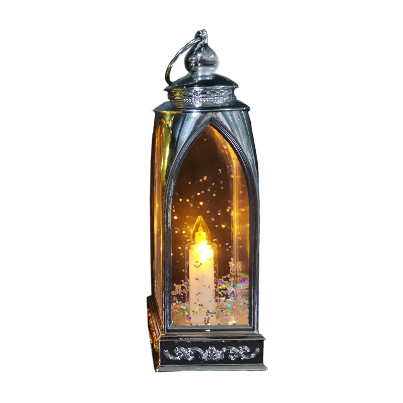 Best-seller Lumière led blanche chaude Antique Artificielle décoration de la maison Cadeau de Noël Tourbillonnant Glitter Candle Lamp water lantern