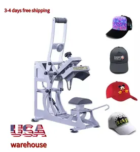 Free shipping US warehouse auto open hat sublimation printing machine Cap heat press machines