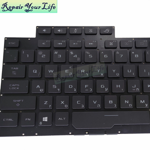 Clavier de jeu rétro-éclairé HB Snap-on pour <span class=keywords><strong>Asus</strong></span> ROG Strix G17 G731 <span class=keywords><strong>G731GT</strong></span> G731GV G731GU GL731GW G712LWS G732LWS LXS 0KNR0-661MHE00 - Product Image 4