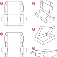 Boîte d'emballage en carton ondulé personnalisée avec logo imprimé en couleur, matériaux recyclés, prix d'usine, livraison express, cosmétiques, vêtements