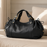 Sac bandoulière en cuir PU avec logo personnalisé, sac fourre-tout rétro bowling grande capacité, sac sous le bras pour femme, idéal pour le travail, le shopping et les voyages