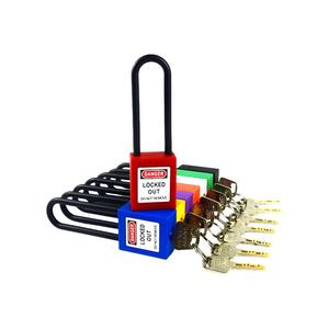 76mm Nylon Shackle Multi-Color Industrial Safety <strong>Padlock</strong> - Non-Conductive Insulated Lockout Tagout Lock (Key-Operated) - Product Image 4