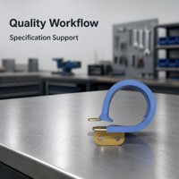 Pince de fixation d'équipement ZY Blue avec base métallique intégrée, modèle KG-020, pour matériel industriel