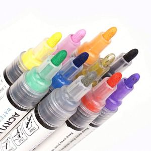 New Arrival Acrylic Paint Water Color Artist Coloring Acrilyc Fine Point Art <b>Permanent</b> <b>Markers</b> - Product Image 2