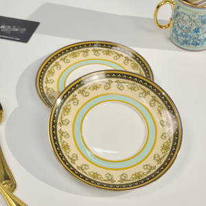 Mug à café en céramique design avec motif floral, ensemble de thé de l'après-midi exquis, tasse à latte rétro pour le café - Product Image 3