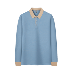 Personalizzi le <span class=keywords><strong>Polo</strong></span> da uomo a <span class=keywords><strong>maniche</strong></span> <span class=keywords><strong>lunghe</strong></span> da uomo, Designer, taglie forti, camicie a <span class=keywords><strong>maniche</strong></span> <span class=keywords><strong>lunghe</strong></span> in poliestere, magliette Unisex per Wok Casual - Product Image 1