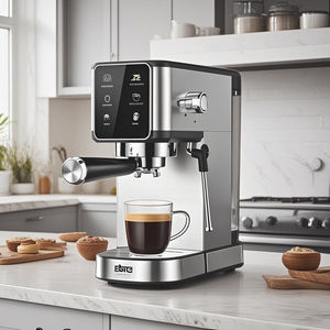 เครื่องทำกาแฟเอสเปรสโซ่แรงดันสูงแบบ all-in-One เครื่องชงกาแฟกึ่งอัตโนมัติขนาดเล็กใช้ในครัวเรือนและรถยนต์สำหรับโรงแรม