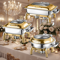 OEM Buffet-Ausstattung, Gewerbliche Speisenwärmegeräte, Edelstahl Elektrischer Buffet-Speisenwärmer und Chafing Dish Set.