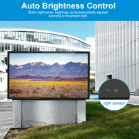 Screenage LCD Outdoor-Werbebildschirm 55 Zoll Wasserdicht für Einzelhandelsgeschäfte