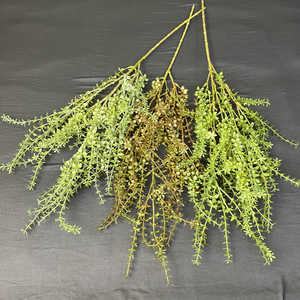 Fábrica de Flores Meiyu Craft, Hojas Artificiales de Bottlebrush de 30cm-100cm, Color Blanco, Verde Esmeralda, Color Atardecer, Decoración para Bodas - Product Image 1