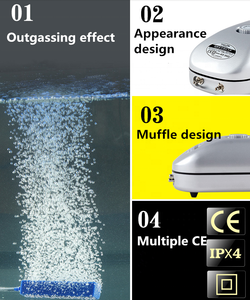 Pompa Oksigen HAILEA ACO-9601/9602/9610 Ultra-senyap Aerator Pompa Udara Kecil yang Dapat Disesuaikan untuk Akuarium Ikan Rumah Tangga - Product Image 4