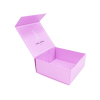 Boîte magnétique pliante en carton ondulé personnalisable Revêtement UV Stratification mate pour emballage de cils de rouge à lèvres perruque fabriqué au Vietnam