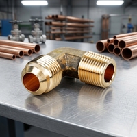 Raccord en laiton forgé à basse pression pour tuyauterie, adaptateur de gaz, coudé mâle (OD'' x MIP) BSPT, vente en gros