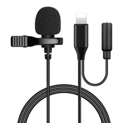 Mini Microphone for Portable Clip-on Lapel Microphone for Android Smartphone DSLR Camera PC Laptops