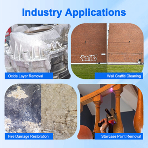 Máquina <span class=keywords><strong>de</strong></span> <span class=keywords><strong>Limpieza</strong></span> Láser <span class=keywords><strong>de</strong></span> Pulso con Enfriamiento por Aire, Eliminación <span class=keywords><strong>de</strong></span> Óxido, Pintura, Revestimiento, Aceite, Suciedad, Equipo <span class=keywords><strong>de</strong></span> <span class=keywords><strong>Limpieza</strong></span> <span class=keywords><strong>de</strong></span> Superficies <span class=keywords><strong>de</strong></span> Madera, Metal y Acero, 500W - Product Image 3