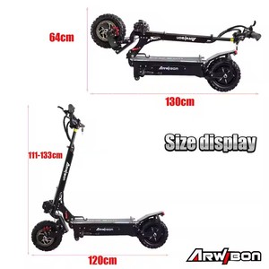 Trottinette électrique au prix d'usine S2-S, vitesse maximale 70 km/<span class=keywords><strong>h</strong></span>, 800W*2, pliable, 48V 15AH - Product Image 3