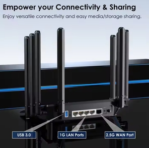Wavlink เราเตอร์ WiFi 6เมช WN536AX6 <span class=keywords><strong>AX6000</strong></span>ดูอัลแบนด์ขนาด2.4กรัม5กรัมรองรับ IPV6 - Product Image 6