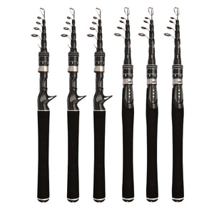 Caña de Pescar Telescópica de Fibra de Carbono de 45 cm, Retráctil, con Mango Recto, para Pesca en el Mar, Pesca de Lubina, Pesca en la Playa - Product Image 3