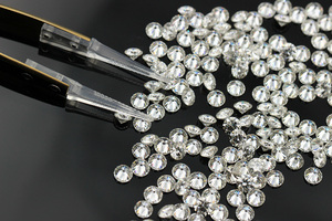 Melee <span class=keywords><strong>เพชร</strong></span>0.9มิลลิเมตร-2.9มิลลิเมตรสีขาวสดใส Moissanite อัญมณีหลวม<span class=keywords><strong>ราคา</strong></span>ต่อกะรัตสำหรับเครื่องประดับ - Product Image 6