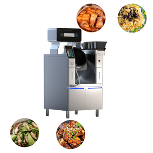Máquina de Cocina Automática Profesional Minimalista para la Sección de Comida Caliente de <span class=keywords><strong>Sushi</strong></span> <span class=keywords><strong>Bar</strong></span> Japonés, Estética <span class=keywords><strong>Zen</strong></span>, Acero Inoxidable y Hierro Fundido - Product Image 3