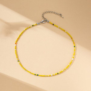 Moda estilo bohemio verano joyería decorativa hecha a mano collar de cuentas coloridas para mujeres niñas collar barato Venta caliente - Product Image 6