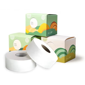 กระดาษชำระแบบม้วนกระดาษทิชชู่พิมพ์ลายจัมโบ้ดีไซน์ใหม่ - Product Image 4