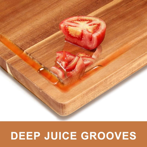 Ensemble de planches à découper en bambou double face avec rainure <span class=keywords><strong>pour</strong></span> les jus, planche de service <span class=keywords><strong>pour</strong></span> la viande, les légumes, le <span class=keywords><strong>fromage</strong></span>, <span class=keywords><strong>pour</strong></span> <span class=keywords><strong>Noël</strong></span> - Product Image 5
