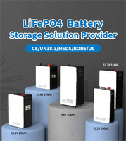 Batería LiFePO4 de 51.2V 314Ah 16KWH 10kWh con BMS Integrado, Compatible con RS485 y CAN, Inversor de Ciclo Profundo para Almacenamiento de Energía Solar, 6000+ Ciclos