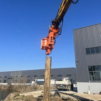 Marteau vibratoire à poignée latérale KS40, marteau de palissage à poignée latérale, marteau de palissage hydraulique monté sur excavatrice