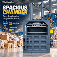 Doppelzylinder Vertikale Ballenpresse mit Verstärktem Stahlrahmen für Altpapier-Recycling