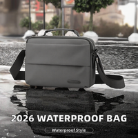 Sac bandoulière homme personnalisé en cuir PU noir, multifonctionnel et durable, sac de poitrine, fabricant OEM