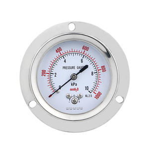 Jauge de pression de gaz <span class=keywords><strong>CE</strong></span> 0 ~ 100kpa Jauge de pression de liquide d'<span class=keywords><strong>air</strong></span> de haute précision Jauge de pression de joint à diaphragme axial - Product Image 1