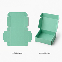 Cajas de cartón corrugado impresas personalizadas con MOQ bajo, cajas de envío plegables ecológicas para embalaje aséptico de boutiques de venta en línea.