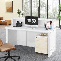 Bureaux de réception traditionnels pour hôpital, magasin de détail, salon et bureau - Bois commercial blanc