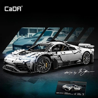 Cada C61503W MOC City 1:8, Gran Coche Deportivo de Alta Tecnología, Supercoche de Carreras, Kit de Modelo de Ladrillos para Adultos, Regalos, 3295 Piezas, Juego de Bloques de Construcción