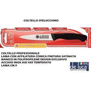 Coltello da Sbucciatura Professionale da 9 cm con Lama in Acciaio Inossidabile e Manico in Plastica, Coltelli da Cucina - Product Image 2
