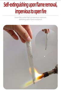 Scellant blanc à séchage rapide, peignable, résistant aux hautes températures, résistant aux foyers, 350 ℃    Mastic ignifuge haute température <span class=keywords><strong>pour</strong></span> fours, poêles et cheminées - Product Image 3