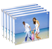 Cadre Photo en acrylique 4x6, transparent et magnétique, vente en gros