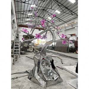 Escultura de Logotipo en Acero Inoxidable con Corte Láser 3D ANW075, Estilo Art Deco, para Identidad Corporativa y Arte Emblemático - Product Image 5