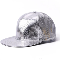 6 panel topi snapback klasik topi kulit hip hop datar uniseks dewasa dapat disesuaikan topi bisbol pria