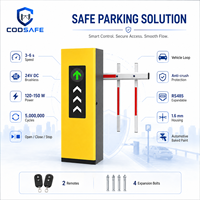 Barrière de circulation jaune pour contrôle d'accès des véhicules dans les ensembles résidentiels, parcs, places commerciales et parkings