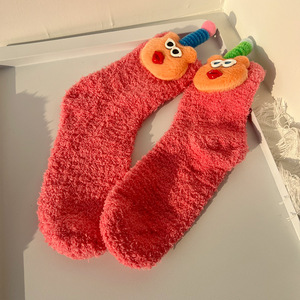 Calcetines Peludos para Mujer, Invierno, Divertidos, Feos, Lindos, con Boca de Salchicha, Coloridos, Forrados de Felpa, Gruesos, Cálidos y Esponjosos - Product Image 5