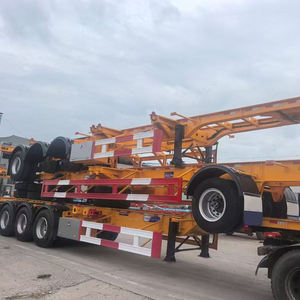 Semirremolque esquelético de 3 o 4 ejes para transporte de contenedores de 20 y 40 pies, fabricado en China - Product Image 1